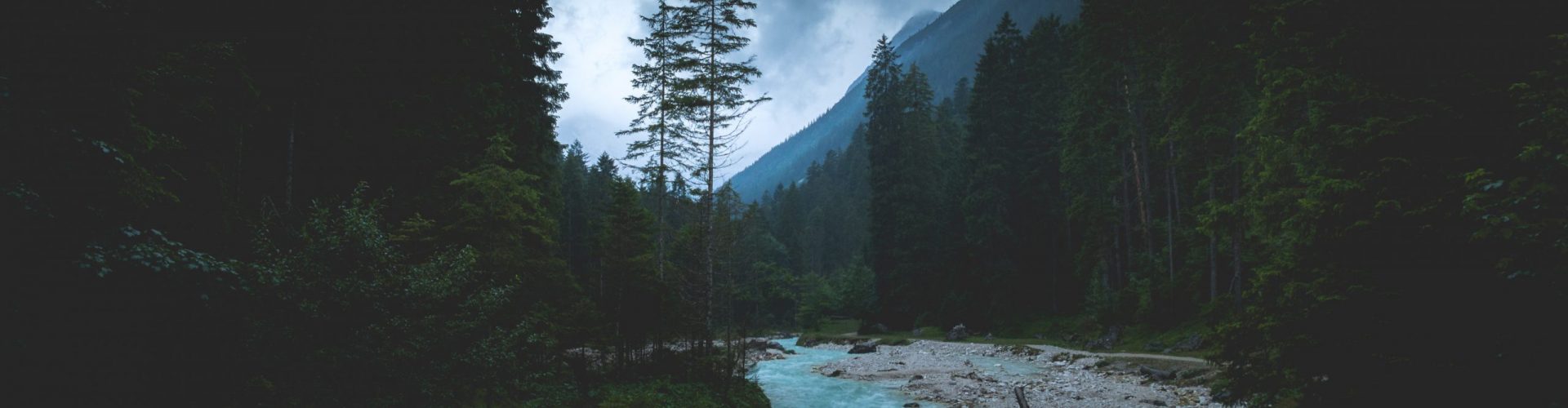 A river in the mountains